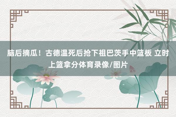 脑后摘瓜！古德温死后抢下祖巴茨手中篮板 立时上篮拿分体育录像/图片