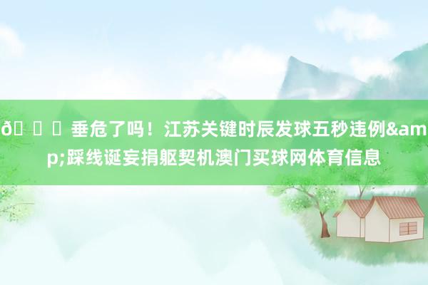 🙄垂危了吗！江苏关键时辰发球五秒违例&踩线诞妄捐躯契机澳门买球网体育信息