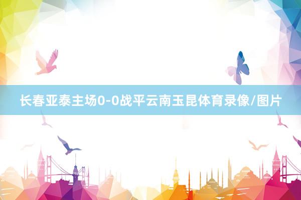 长春亚泰主场0-0战平云南玉昆体育录像/图片