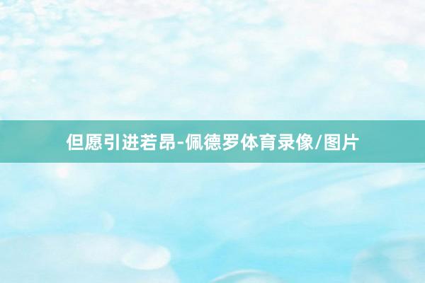但愿引进若昂-佩德罗体育录像/图片