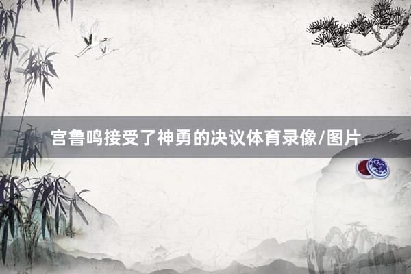 宫鲁鸣接受了神勇的决议体育录像/图片