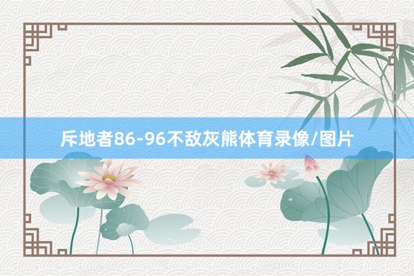 斥地者86-96不敌灰熊体育录像/图片