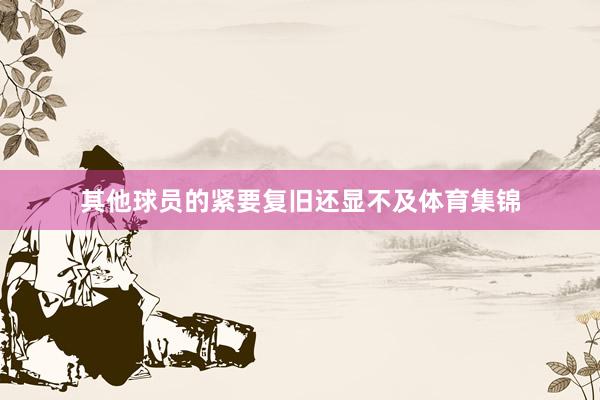 其他球员的紧要复旧还显不及体育集锦