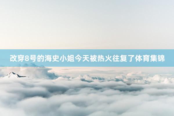 改穿8号的海史小姐今天被热火往复了体育集锦