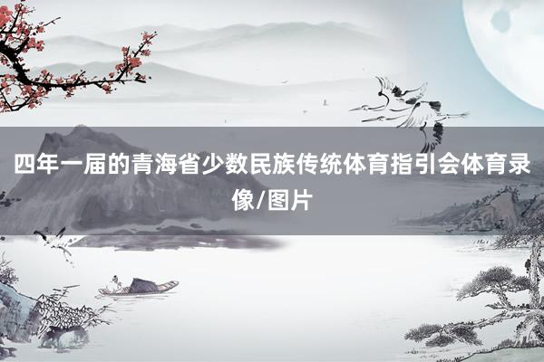 四年一届的青海省少数民族传统体育指引会体育录像/图片