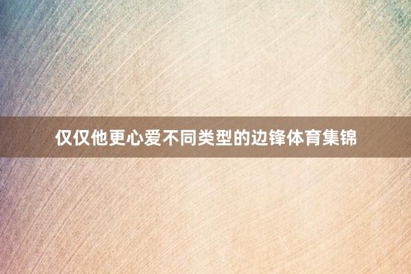 仅仅他更心爱不同类型的边锋体育集锦