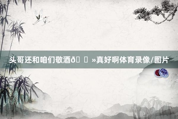 头哥还和咱们敬酒🍻真好啊体育录像/图片