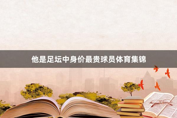 他是足坛中身价最贵球员体育集锦