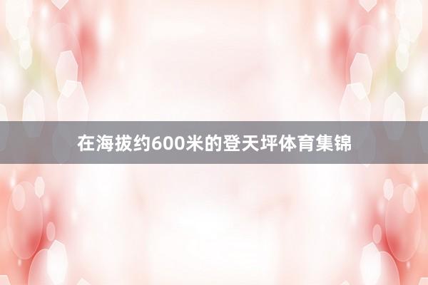 在海拔约600米的登天坪体育集锦