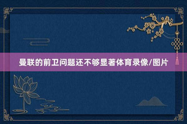 曼联的前卫问题还不够显著体育录像/图片