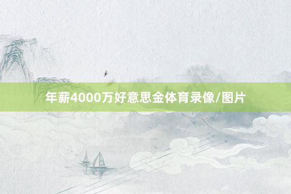 年薪4000万好意思金体育录像/图片