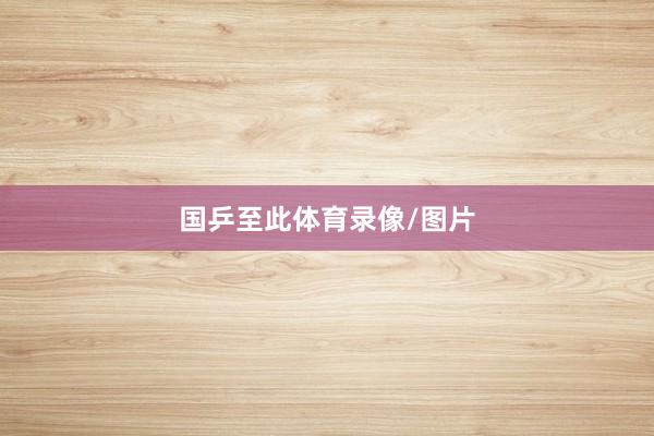 国乒至此体育录像/图片