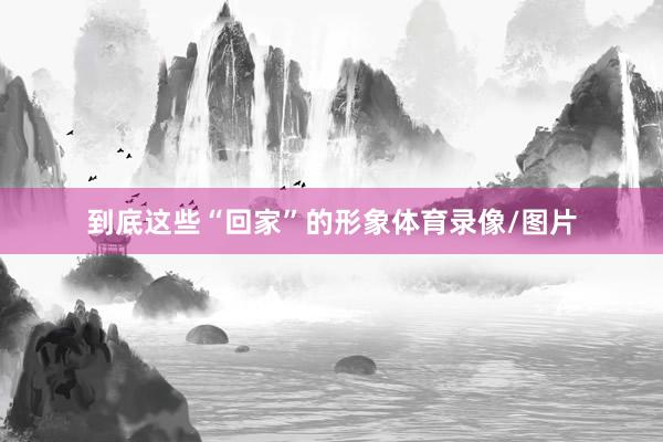 到底这些“回家”的形象体育录像/图片