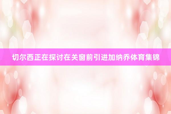 切尔西正在探讨在关窗前引进加纳乔体育集锦