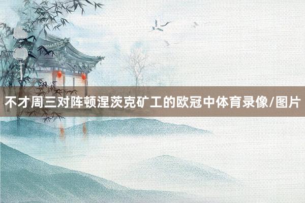 不才周三对阵顿涅茨克矿工的欧冠中体育录像/图片