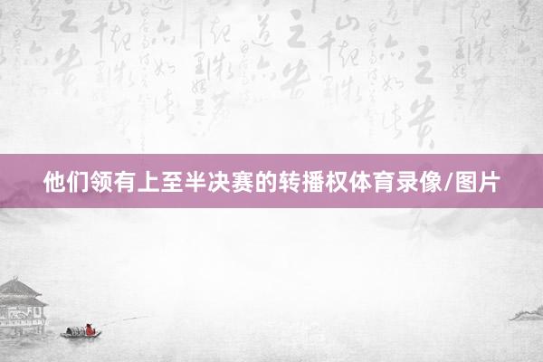 他们领有上至半决赛的转播权体育录像/图片