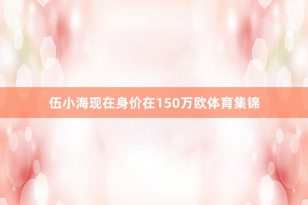 伍小海现在身价在150万欧体育集锦