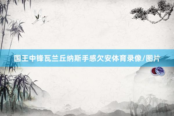 国王中锋瓦兰丘纳斯手感欠安体育录像/图片