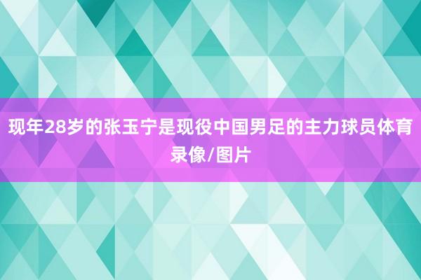 现年28岁的张玉宁是现役中国男足的主力球员体育录像/图片