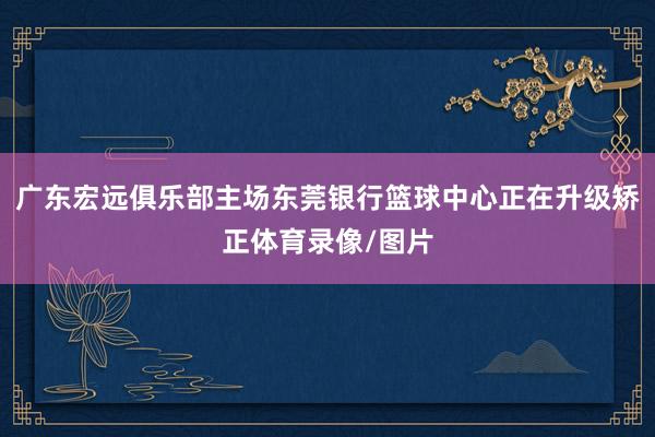 广东宏远俱乐部主场东莞银行篮球中心正在升级矫正体育录像/图片