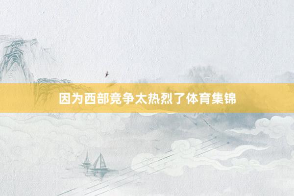 因为西部竞争太热烈了体育集锦