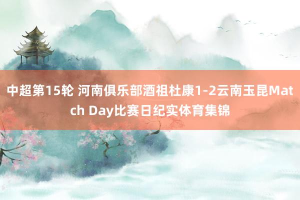 中超第15轮 河南俱乐部酒祖杜康1-2云南玉昆Match Day比赛日纪实体育集锦