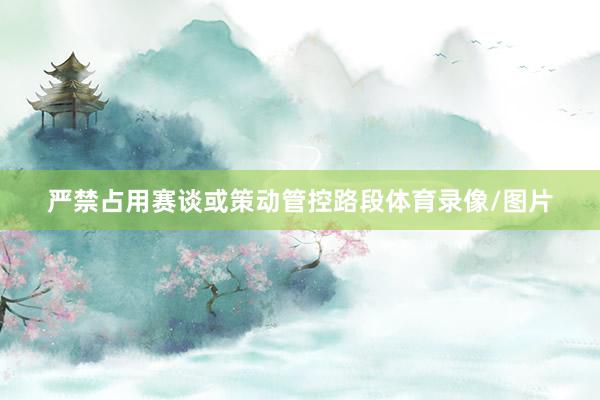 严禁占用赛谈或策动管控路段体育录像/图片