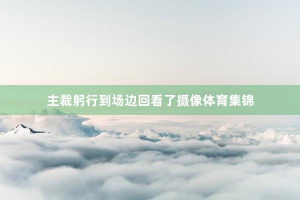 主裁躬行到场边回看了摄像体育集锦