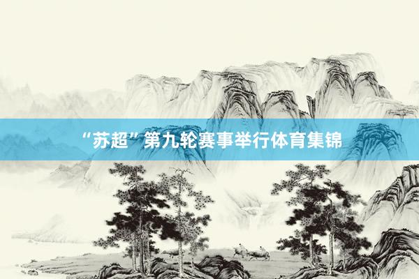 “苏超”第九轮赛事举行体育集锦