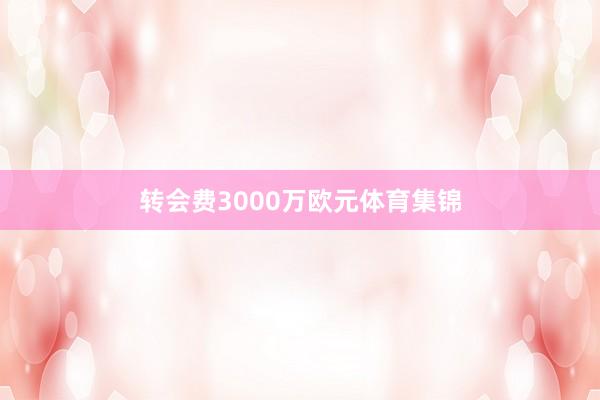 转会费3000万欧元体育集锦