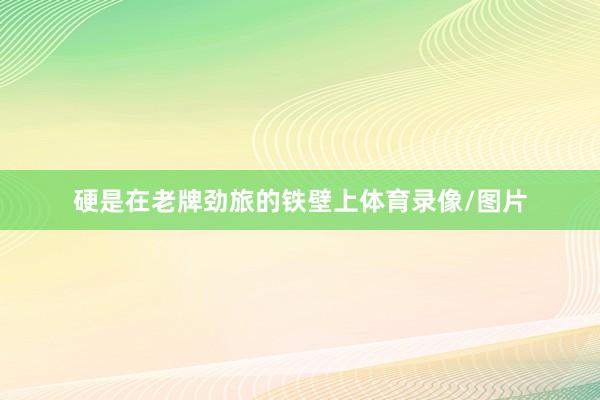 硬是在老牌劲旅的铁壁上体育录像/图片