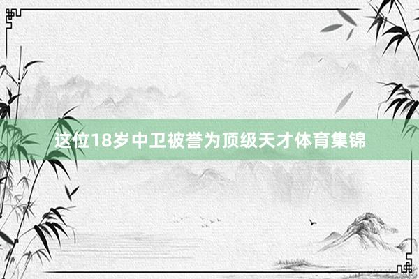 这位18岁中卫被誉为顶级天才体育集锦