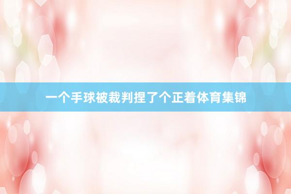 一个手球被裁判捏了个正着体育集锦