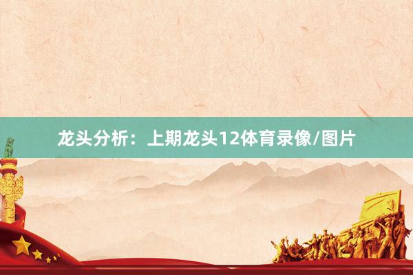 龙头分析：　　上期龙头12体育录像/图片
