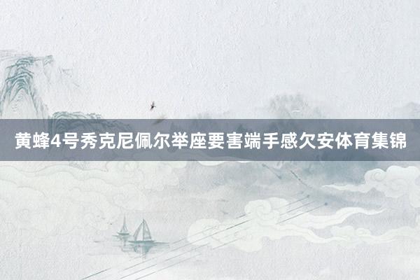 黄蜂4号秀克尼佩尔举座要害端手感欠安体育集锦
