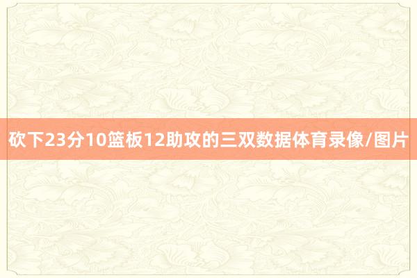 砍下23分10篮板12助攻的三双数据体育录像/图片