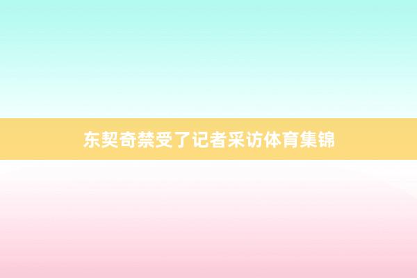 东契奇禁受了记者采访体育集锦