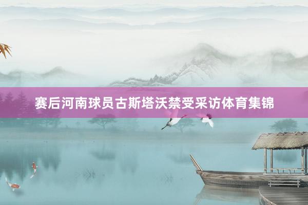赛后河南球员古斯塔沃禁受采访体育集锦