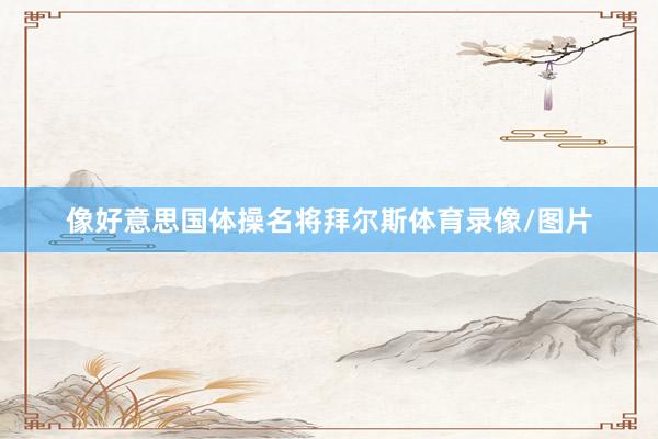 像好意思国体操名将拜尔斯体育录像/图片