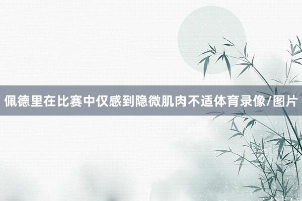 佩德里在比赛中仅感到隐微肌肉不适体育录像/图片
